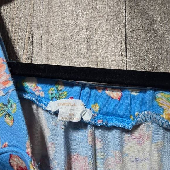 O'neill Blue Floral Girl's Aris Romper Jumper Jumpsuit - Picture 5 of 6